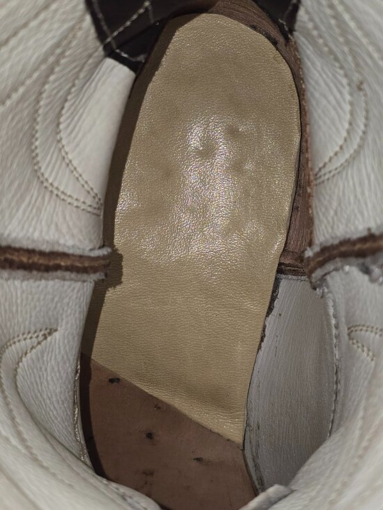Vintage Stewart 1977 Brown Leather Handmade Cowboy Boots Western Men’s Size 8 EE main image 9